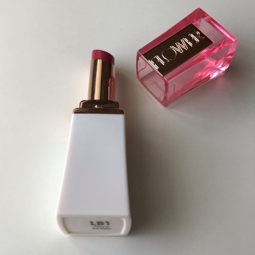 FLOWER Lipstick by Drew NEW Petal to the Metal LB1 Berry Pink Lip Butter Pretty - Picture 8 of 13